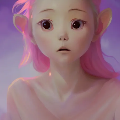 Image similar to beautiful huggy-wuggy from poppy-playtime the video game, Yuumei, Yanjun Cheng, Artgerm and Greg Rutkowski and Alphonse Mucha, studio ghibli, hiyao miyazaki, digital painting, portrait , cinematic lighting, highly detailed, concept art, Atmosphere, illustration, smooth, sharp focus, editor's pickup, trending on artstation, trending on deviantart