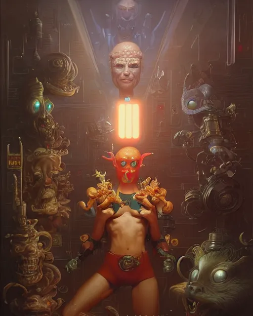 Prompt: mcdonalds happy meal fantasy character portrait, ultra realistic, wide angle, intricate details, blade runner artifacts, highly detailed by peter mohrbacher, boris vallejo, hajime sorayama aaron horkey, gaston bussiere, craig mullins