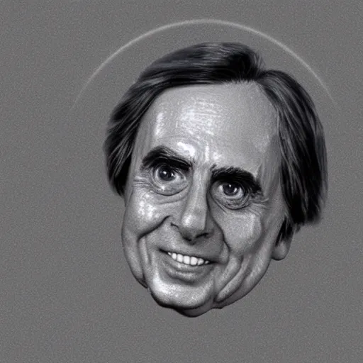 Image similar to extremely detailed render of carl sagan on mars, detailed face