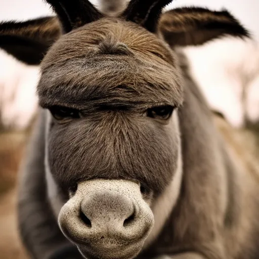 Prompt: photo of a half-ogre half-donkey baby, photography, 4k