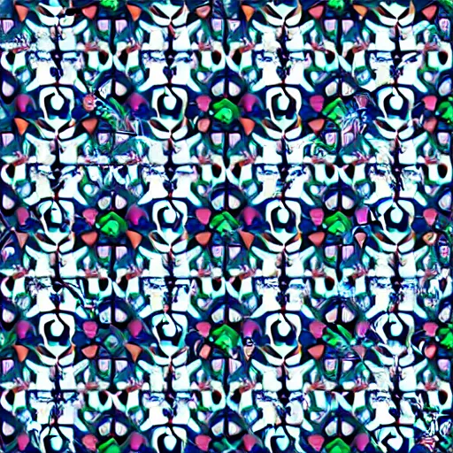 Image similar to seamless indian pattern, vector, symmetrical, 8k, sharp focus