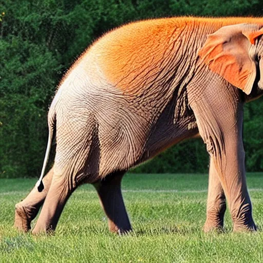 Image similar to half elephant half fox