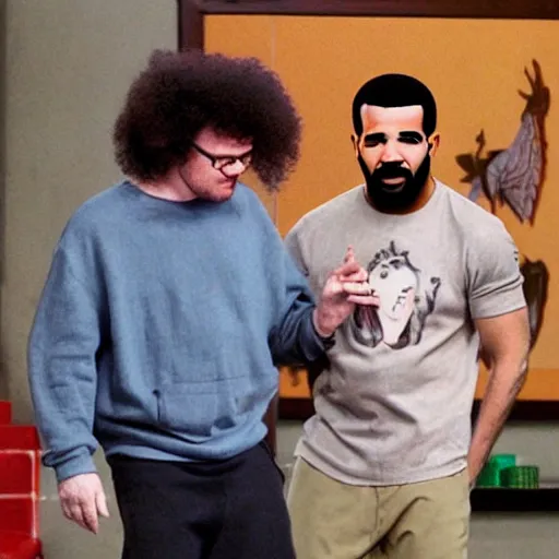 Image similar to Drake and Steve Brule morphs into a new person