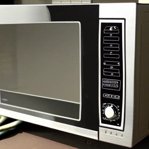 Image similar to teenage engineering designed microwave