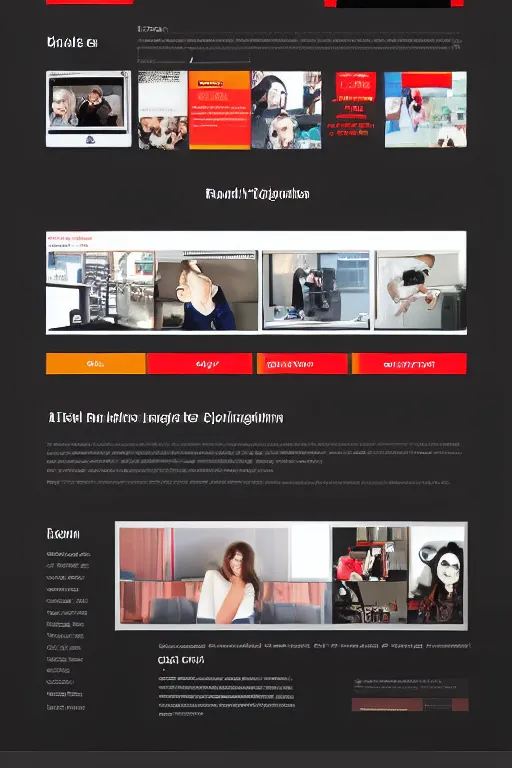 Image similar to online radio, website design landing page template