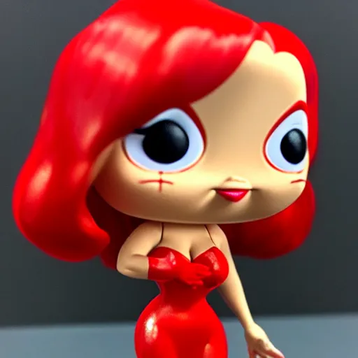 Image similar to jessica rabbit funko - pop