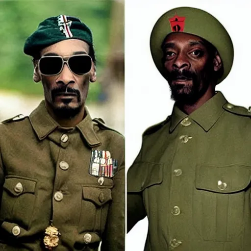 Prompt: snoop dogg and jesus as world war 1 soldiers