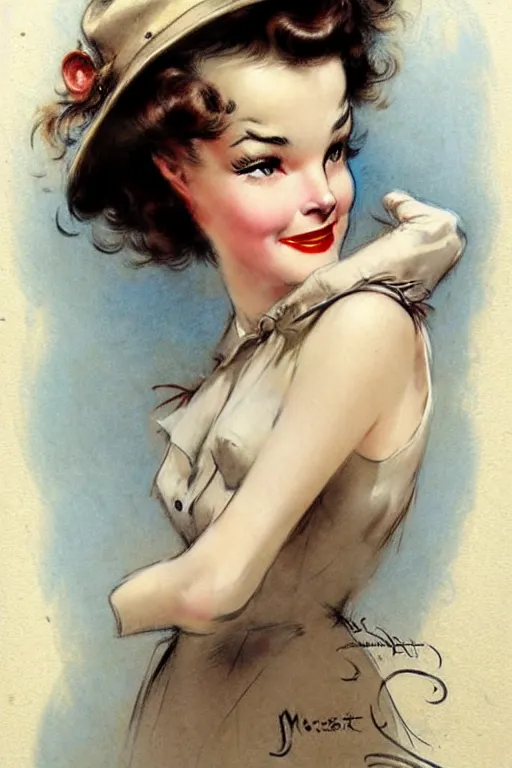 Image similar to (((((1950s movie star. muted colors.))))) by Jean-Baptiste Monge !!!!!!!!!!!!!!!!!!!!!!!!!!!