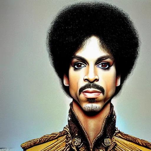 Image similar to amazing award winning portrait photo of prince the artist, very detailed