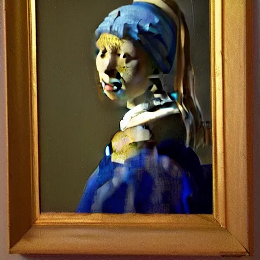 Image similar to portrait of anna maja henriksson by vermeer