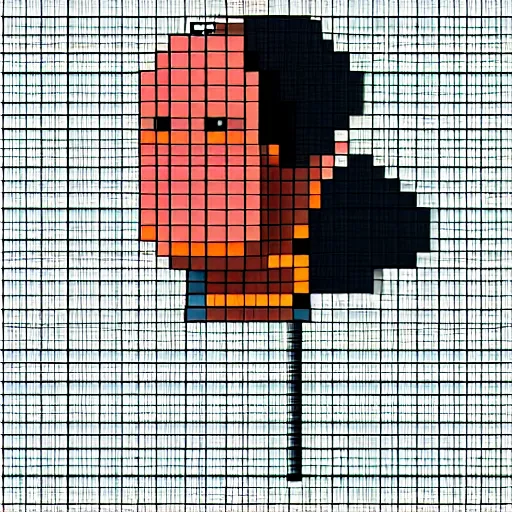 Prompt: 2 d pixel art of donald trump