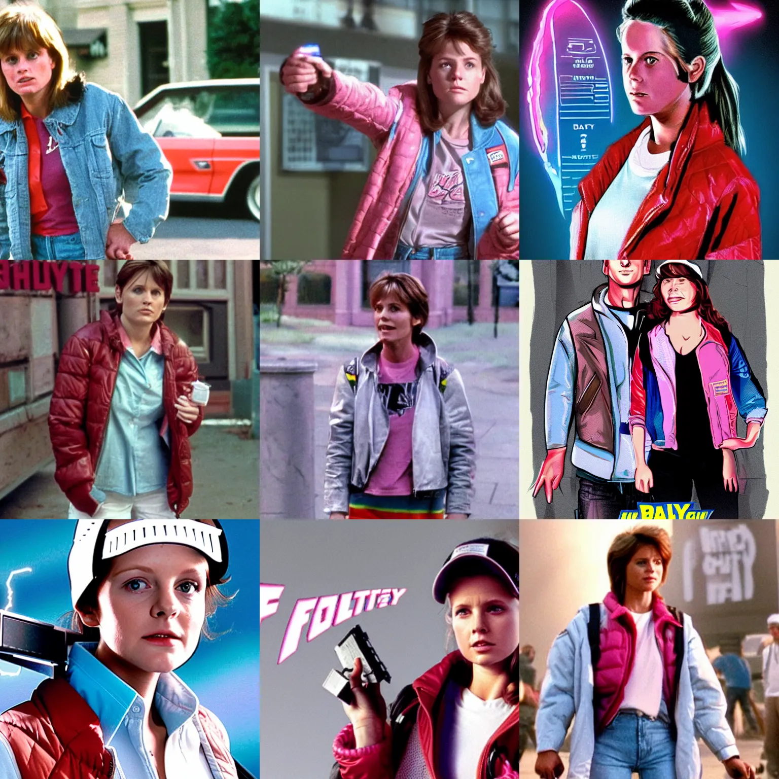 Prompt: female marty mcfly