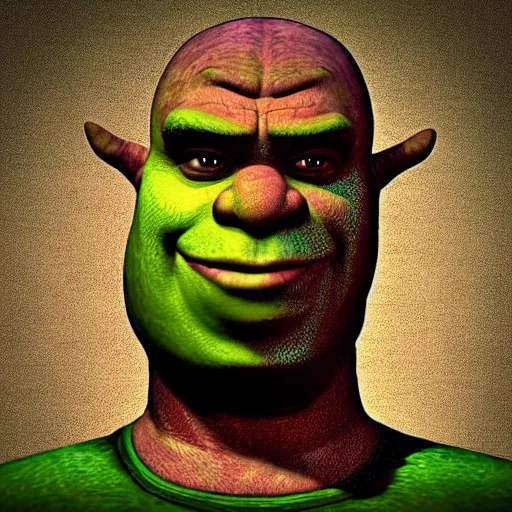 Shrek as Neo from The Matrix, early screen test