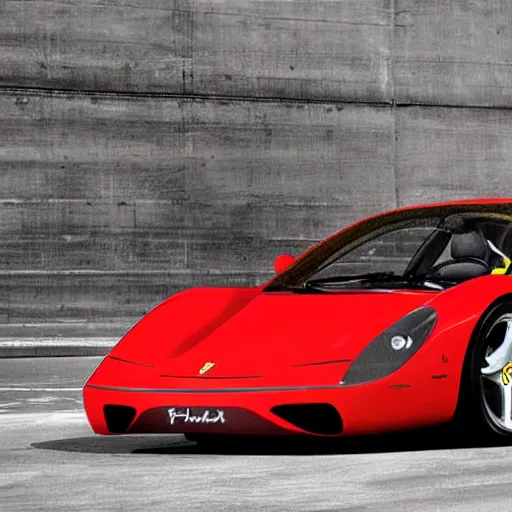 Prompt: Ferrari designed by Gige.