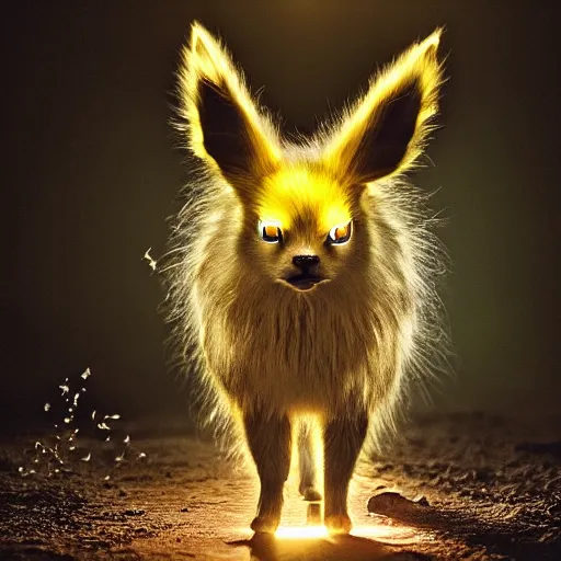 Image similar to national geographic professional photo of jolteon, award winning