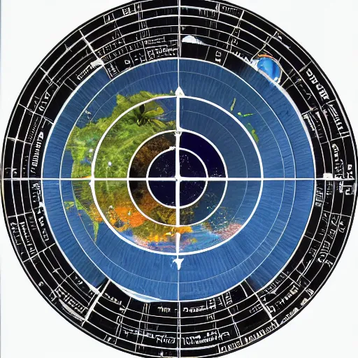 Prompt: A geocentric universe