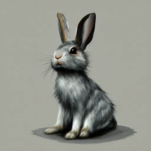 Prompt: rabbit in the style of huachong artstation