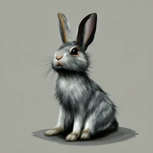 Image similar to rabbit in the style of huachong artstation