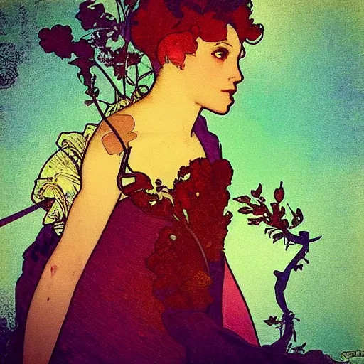Image similar to instagram filter photo by mucha, photographic