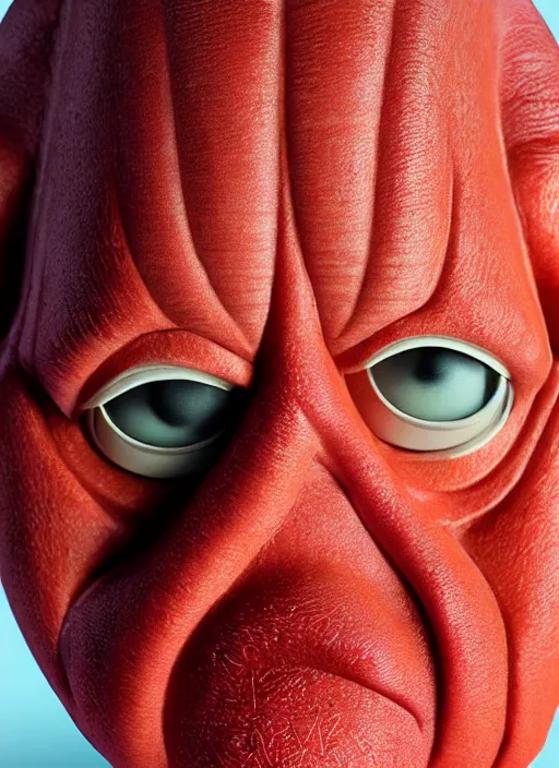 Image similar to photorealistic 3 0 0 0 ( dr. john a. zoidberg ), portrait photography feroflex photorealistic studio lighting ektachrome detailed intricate face details, ultradetails, beautiful face, realistic shaded perfect face, extremely fine details