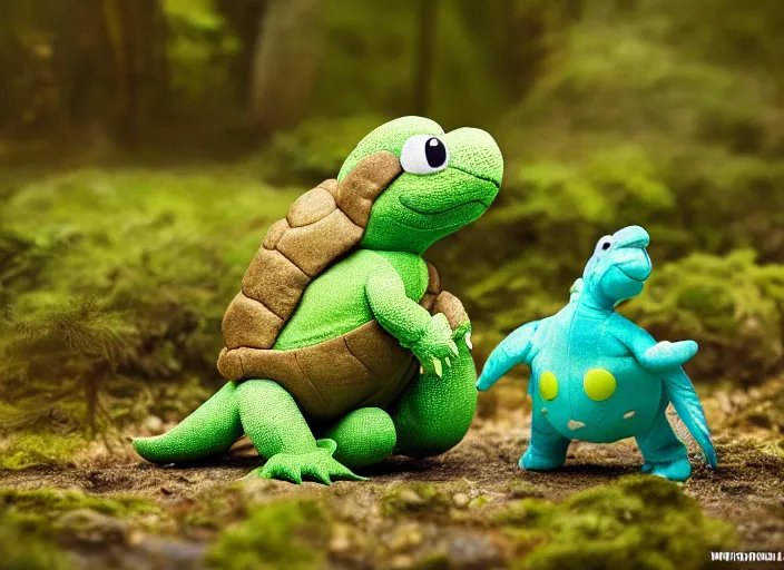 Image similar to national geographic wildlife photo of real life yoshi yoshi in real life in the wild, dinosaur turtle, 8 k, 8 5 mm f 5. 6