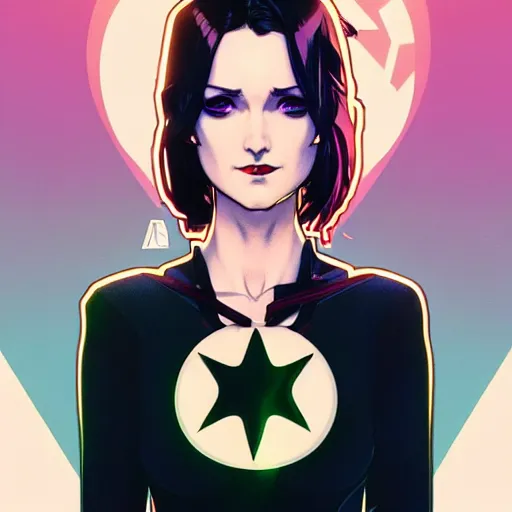 Prompt: a beautiful slim angry superhero winona ryder fighting crime, art by ilya kuvshinov and lois van baarle and alphonse mucha and ross tran and range murata and artgerm and andy warhol, digital art, highly detailed, profile picture, intricate, sharp focus, trending on artstation hq, deviantart, pinterest, unreal engine 5, 4 k uhd image