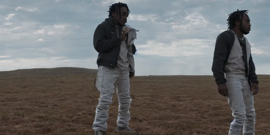 Image similar to cinematic movie still of lil uzi vert in interstellar ( 2 0 1 4 ), award - winning, volumetric lighting, photograph, ambient, high resolution, detailed, perfect