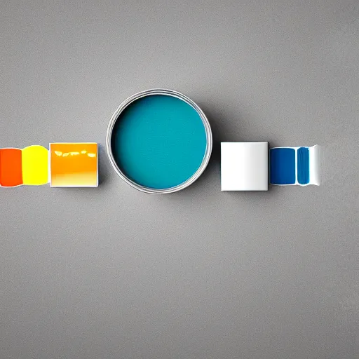 Image similar to can of paint, minimal, modern