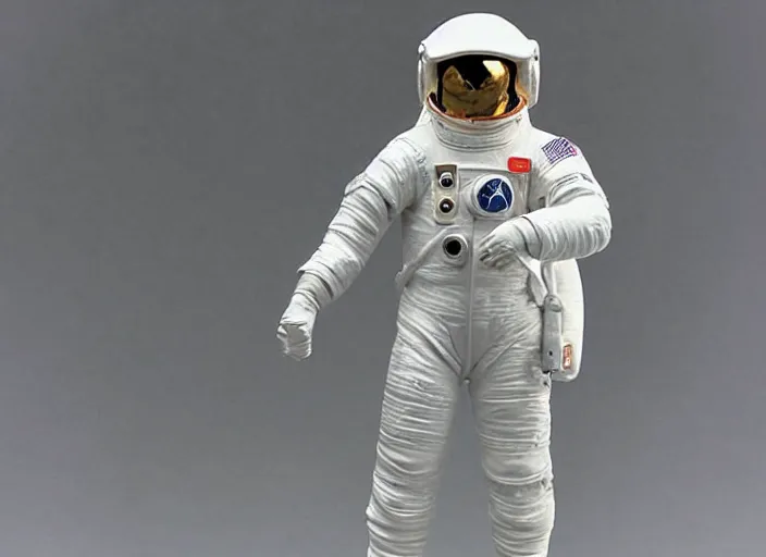 Image similar to Image on the store website, eBay, Full body, 80mm resin figure of a detailed astronaut, Environmental light from the front