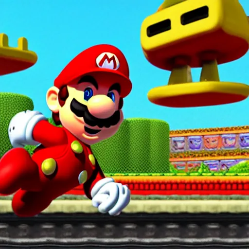 Prompt: 3d Rendering of Mario in a Luchador costume; luchador hues; rich saturation; rendered by unreal engine 5; rich landscapes; super Mario bros 3 level with Luchador theme;