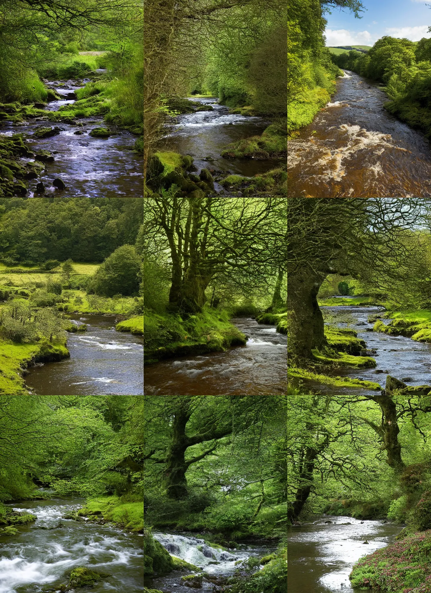 Prompt: there is a place in wales, tucked out of view magic happens, only seen by a few. for just one day, for only just one hour. the last summer ’ s day break at gelli aur. there you must follow a winding trout stream. search all the oaks with a tiny light beam