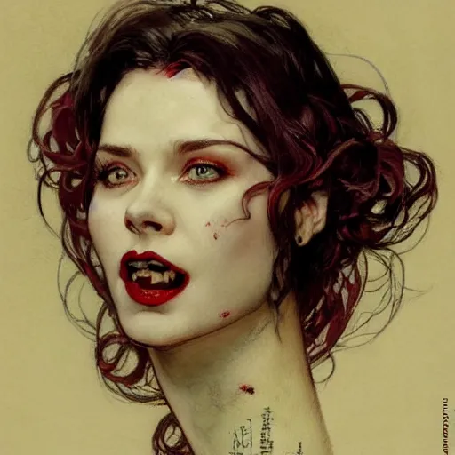 Image similar to portrait of a menacing beautiful vampire, head only, headshot, detailed and clear eyes and mouth, blinding white hair, roses scattered everywhere, by Stanley Artgerm Lau , greg rutkowski, thomas kindkade, alphonse mucha, loish, norman rockwell, J. C. Leyendecker. hair waving in the wind, pale skin, sinister complexion, thorn crown, image bordered by thorns, thorn background. D&D, fantasy. Trending on artstation rule of thirds extremely detailed render, extremely realistic, detailed lighting, octane hd 4k