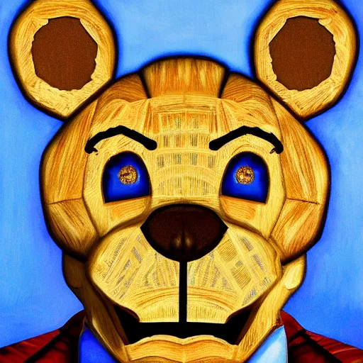 prompthunt: water color on paper, golden freddy fazbear, highly detailed,  artstation, masterpiece, award - winning