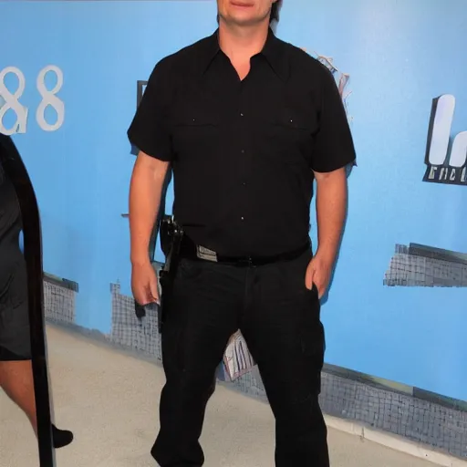 Image similar to Nathan Fillion guards hive