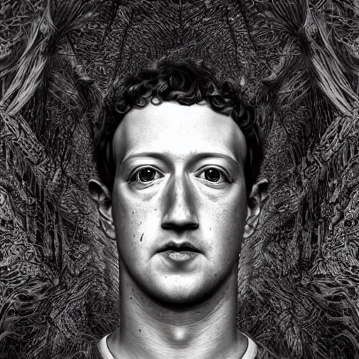 Image similar to mark zuckerberg scariest horror nightmare by junji ito, digital art, deepdream cosmic, 3 d high definition, trending on artstation, photorealistic, high resolution, 8 k, octane, hyper detailed, trending on deviantart insane details, intricate, elite, ornate, elegant trend, highly detailed and intricate, sharp focus, photography, unreal engine