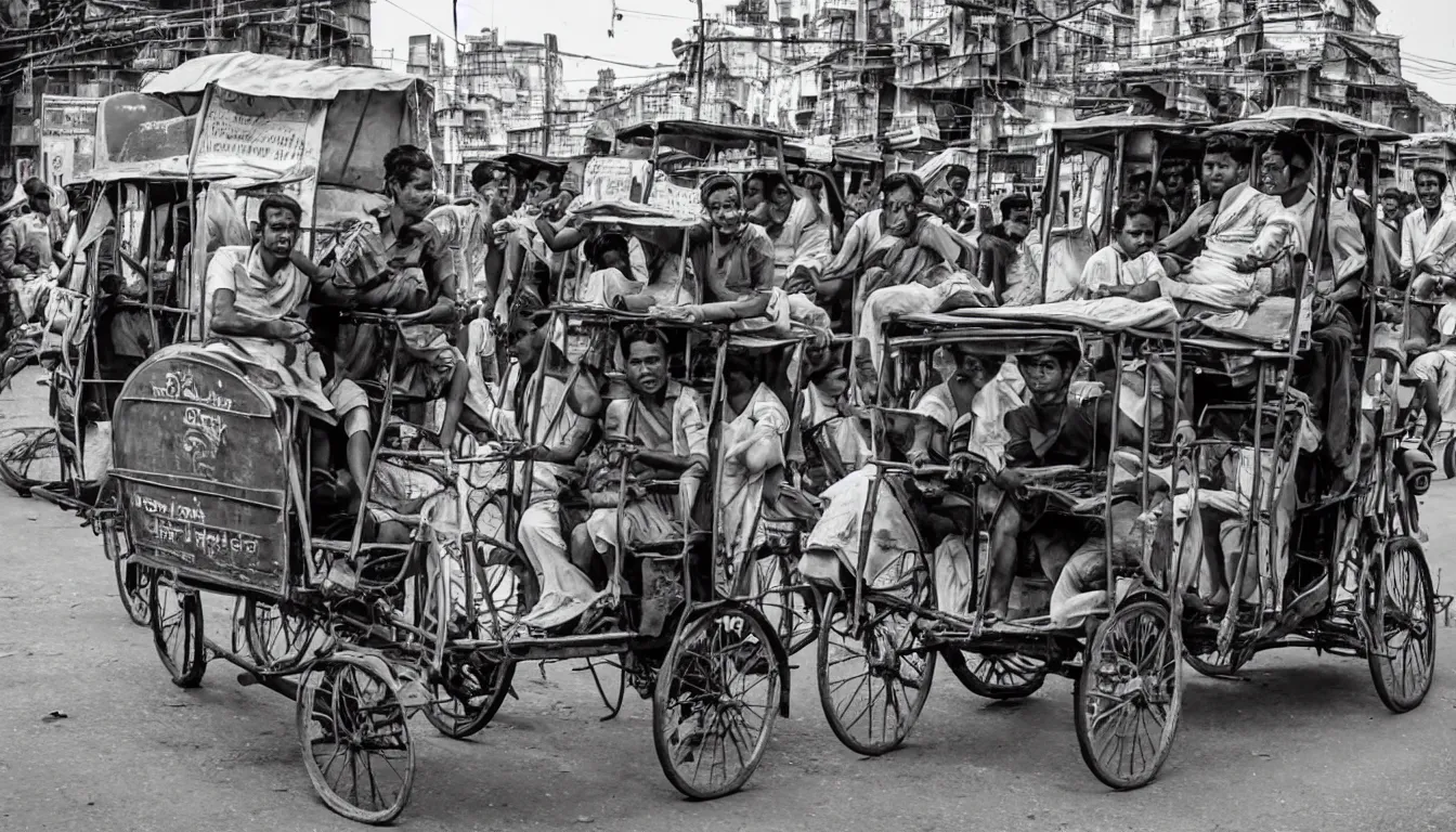 Image similar to calcutta rickshaw