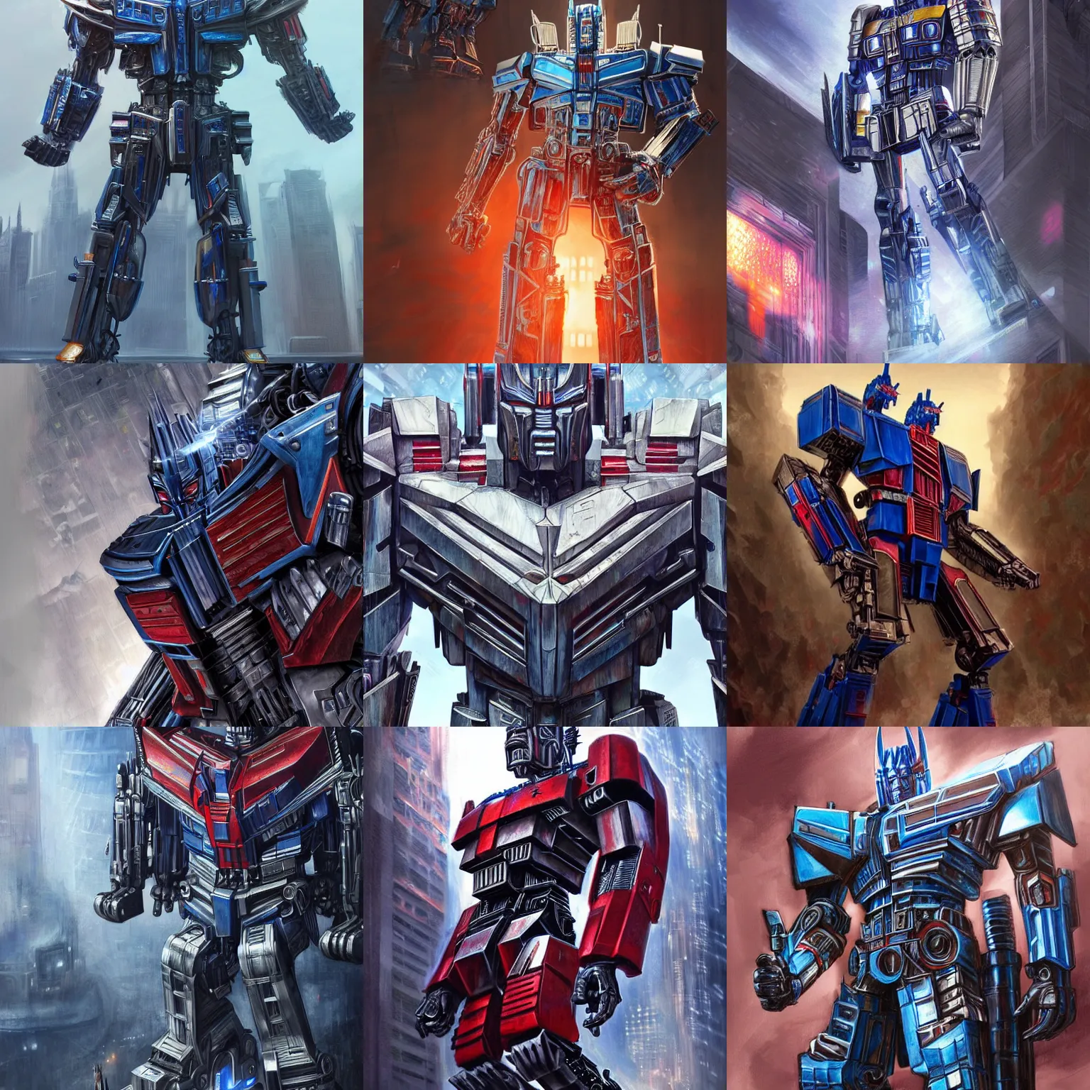 Prompt: Very very very very highly detailed epic photo of optimus prime in status of liberty , intricate, dystopian, sci-fi, extremely detailed, digital painting, artstation, concept art, smooth, sharp focus, illustration, intimidating lighting, incredible art by Artgerm and Vincent di Fate