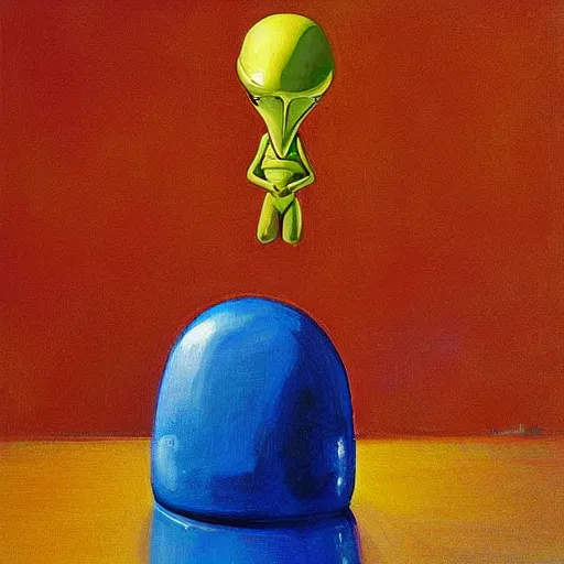 Image similar to alien by wayne thiebaud