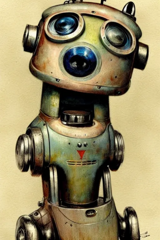 Image similar to (((((1950s retro robot dog . muted colors.))))) by Jean-Baptiste Monge !!!!!!!!!!!!!!!!!!!!!!!!!!!