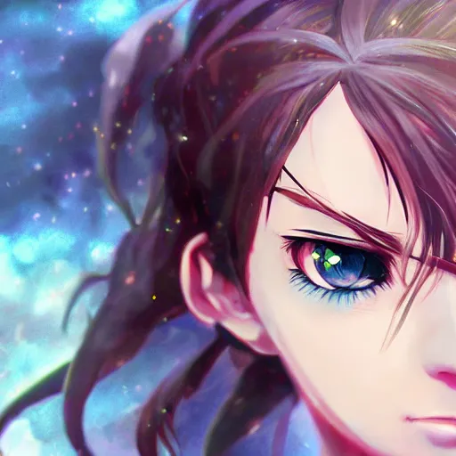 Image similar to arya stark as an anime girl, stunning, anime, extreme detail, clear focus, trending on artstation, award winning, vivid