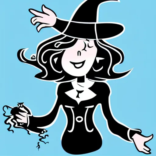 Image similar to witch smoking vector illustration, vinyl plotting art