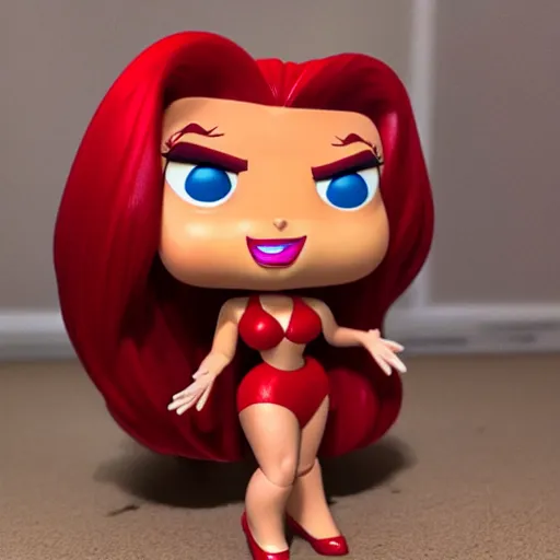 Image similar to jessica rabbit funko - pop