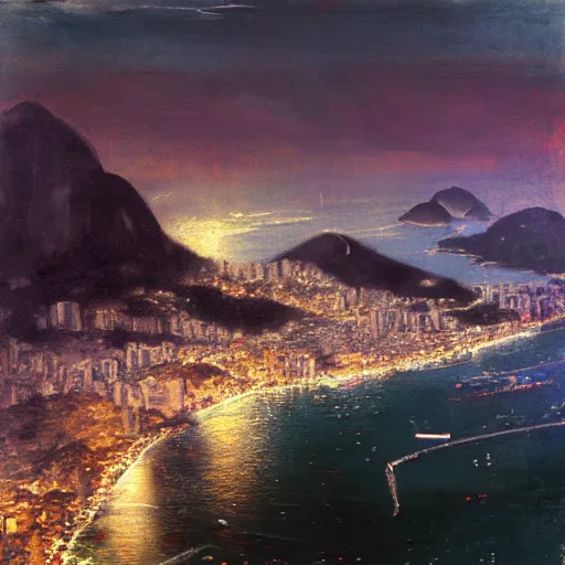 Image similar to rio de janeiro, botafogo, by jeremy mann, photorealistic, 8 k