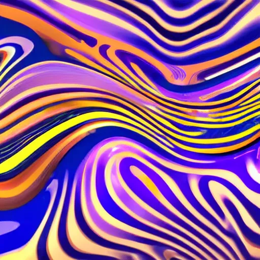 Image similar to olorful abstract geometric background. liquid dynamic gradient hypnotic waves. fluid marble texture art by oscar galvan, willem de kooning, natelle quek