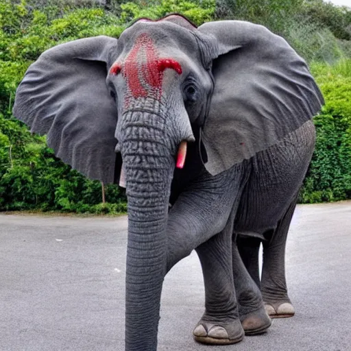 Image similar to 🐘🍓