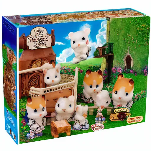 Prompt: howls moving castle calico critters