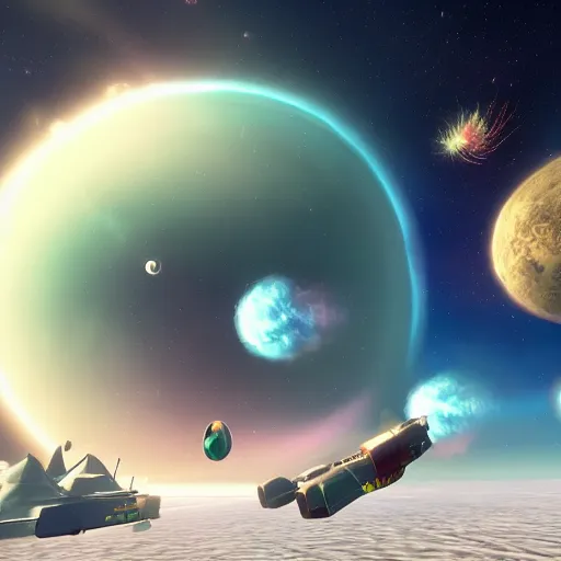 Image similar to a marvelous no man's sky screenshot