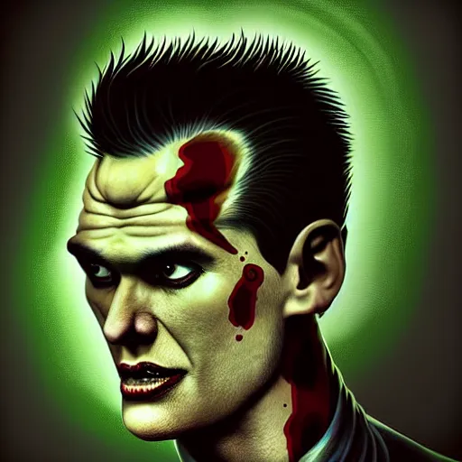 Prompt: portrait of a slim of morrissey from the smiths as a zombie with a quiff, 7 days to die zombie, fine art, award winning, intricate, elegant, sharp focus, cinematic lighting, digital painting, 8 k concept art, art by z. w. gu, art by brom, art by michael hussar, 8 k