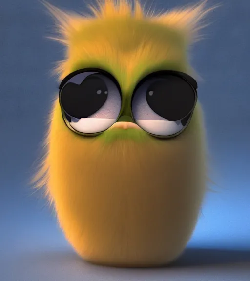 Image similar to Fanart 3D model of a long furby, trending on artstation, cycles render, character bust, For Hire 3D artist, Pixar and Industrial