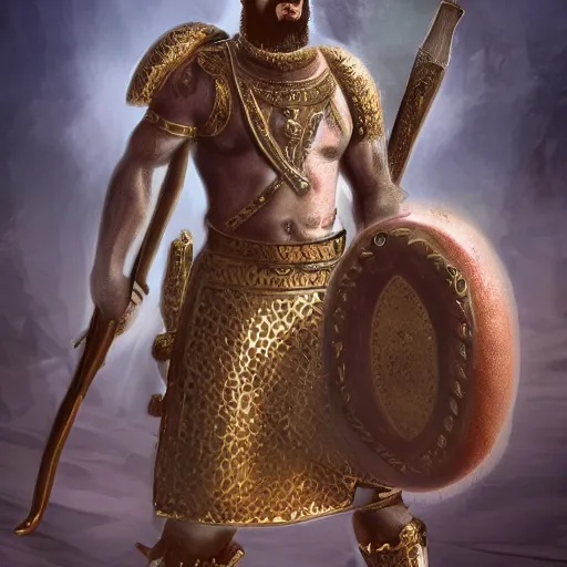 Prompt: photograph of babylonian warlord, character concept, digital art, photorealistic hd